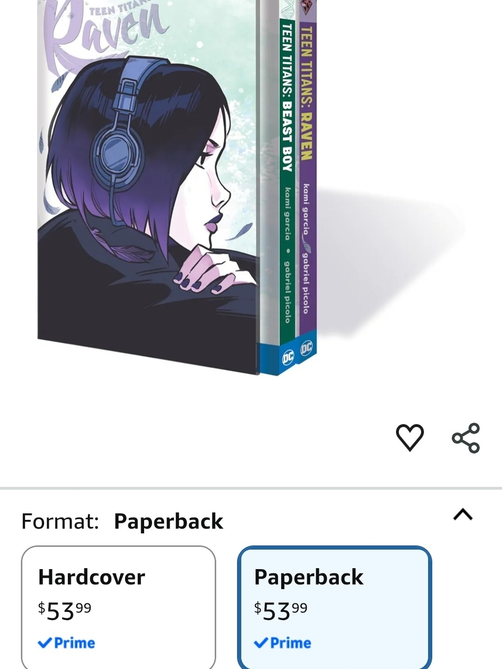 Teen Titans: Raven (Paperback) – Purple Graphic Novel Book